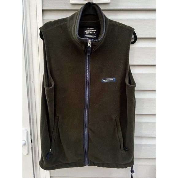 vintage abercrombie and fitch Men’s Zip Up Sweater Vest - Picture 1 of 4